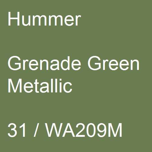 Hummer, Grenade Green Metallic, 31 / WA209M.